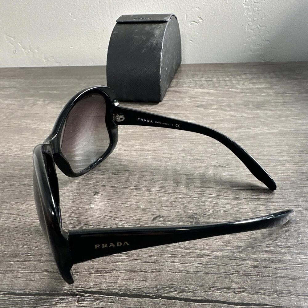 Prada Butterfly Frame SPR 18I 135mm Black Sunglasses 61-15 FRAMES ONLY - Picture 3 of 5